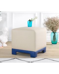 ATELIER DEL SOFA Tabure Lenover, krem/plava