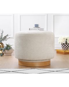 ATELIER DEL SOFA Tabure Turneed, krem