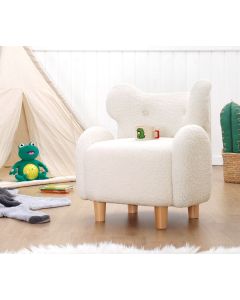 ATELIER DEL SOFA Fotelja za decu Juano Teddy, bela