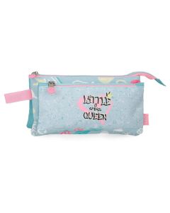 ENSO LITTLE URBAN QUEEN prazna pernica sa 3 pregrade - tirkizna