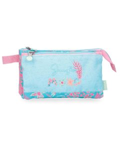 ENSO JUNGLE MOOD prazna pernica sa 3 pregrade - tirkizna