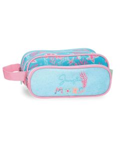 ENSO JUNGLE MOOD prazna pernica sa 3 pregrade - tirkizna