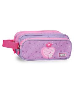 ENSO QUEEN OF HEARTS prazna pernica sa 3 pregrade - ljubičasta