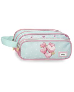 ENSO HEARTS prazna pernica sa 3 pregrade - mint