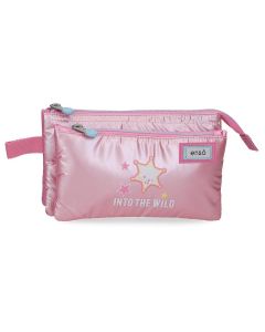 ENSO INTO THE WILD prazna pernica sa 3 pregrade - pink