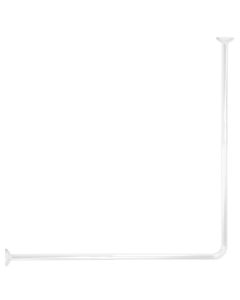 TENDANCE Držač za zavese za kadu ugaoni 80x80cm aluminijum bela - 2102100