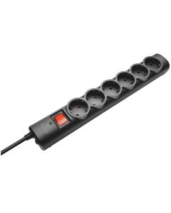 TRUST Strujni kabl Surge Protector 6 mesta 1.8m crna - 21059
