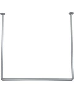 TENDANCE Držač zavese za kadu 80x80x80cm aluminijum hrom - 2114102