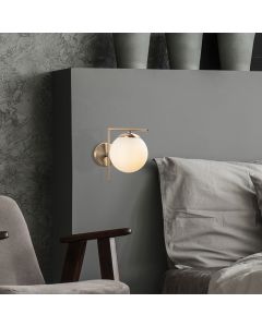 OPVIQ Zidna lampa Antique 7141, zlatna/bela