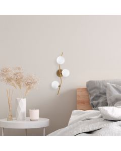 OPVIQ Zidna lampa 7147 Antique, bela/zlatna