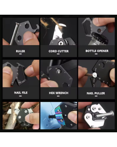 Privezak multifunkcionalni alat crni