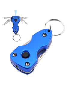 Privezak multifunkcionalni noz plavi