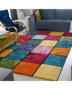 CONCEPTUM HYPNOSE Tepih (160x230) Renkli Kare - 215292