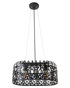 RABALUX Visilica Alessandra mat crna, E27 60W - 2157-1