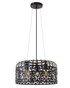 Rabalux Visilica Alessandra E27 3x MAX 60W mat crno (2158) - 2158