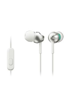 SONY Bubice sa mikrofonom MDR-EX110APW, bela - MDREX110APW.CE7