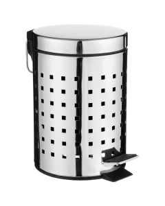 FIVE Kanta za smeće na papučicu cube 3L 17x24,5cm inox srebrna