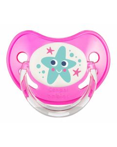 CANPOL Silikonska varalica Orthodontic 0-6m Love&Sea, roze