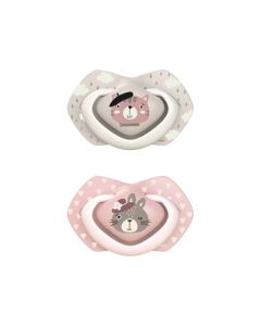 CANPOL  Varalica silikonska Bonjour Paris 2/1 - pink - 22-647_pin
