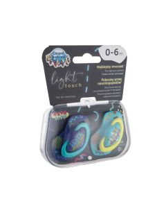 CANPOL  Varalica silikonska Neon Love 2/1 - blue - 22-652_blu