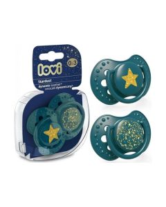 LOVI Varalica silicone dynamic 0-3m - Stardust Green 2 komada - 22-892_green