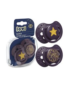 LOVI Varalica silicone dynamic 3-6m - Stardust Violet 2 komada - 22-893_violet