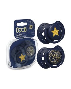 LOVI Varalica silicone dynamic 6-18m - Stardust Blue 2 komada - 22-894_blue