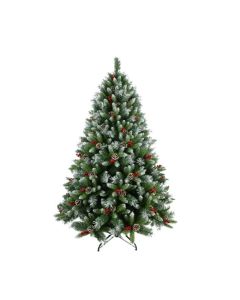 LEMON PLANET Novogodišnja jelka sa šišarkama i bobicama 150cm - 220027-1