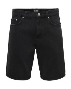 ONLY & SONS Muški crni šorts edge