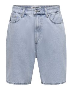 ONLY & SONS Muški plavi šorts fade