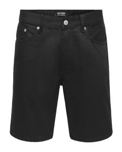ONLY & SONS Muški crni šorts edge