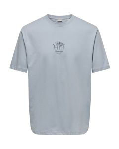 ONLY & SONS Muška plava majica fred