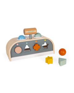 JANOD Drvena igračka klupa sa oblicima Sweet Cocoon - J04409