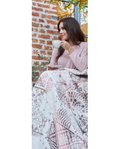 DEKOR DOM Ćebe ECO BLANKET 150x200 - 22136-C - White Pink