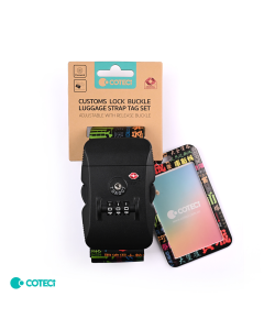 Sigurnosna traka za kofer sa sifrom Coteci Text Landmarks