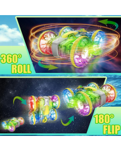 RC amfibijsko vozilo na daljinsko upravljanje JWD C086 2.4Gh 6 kanala RGB narandžasto