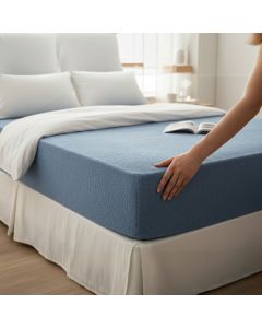 Čaršav frotir 90x200cm plavi