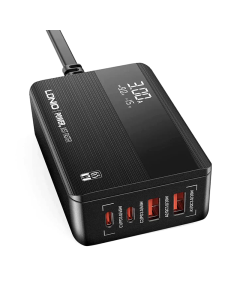 Kućni punjač LDNIO A4808Q, QC4+, PD3.0, LED 70W crni