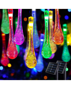 Dekoracija sijalice kapljice u boji solarne 5m