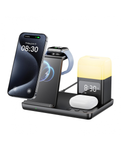 Desktop držač za mobilni telefon Z18 6u1 (wireless punjač za mobilni telefon, slušalice i Apple sm