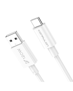 Data kabl KONFULON DC110, VIVO 120W, sa kablom USB na Type C beli 1m