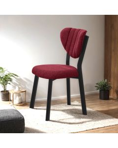 HANAH HOME Trpezarijska stolica Elma, bordo/crna