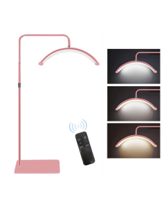 Podna LED lampa Half moon roze