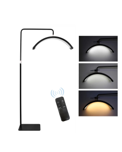 Podna LED lampa Half moon crna