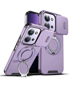 Maska za Xiaomi Redmi 15C 4G EU 173mm ljubicasta CamShield Ring stand