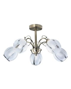 Rabalux Plafonjera Joel E27 5x MAX 60W bronzana (2271)