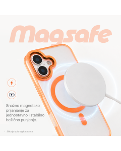 Maska za iPhone 15 6.1 narandzasta Magsafe Loop