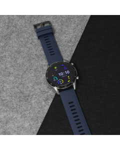 Narukvica trendy za smart watch 22mm teget crna kopca