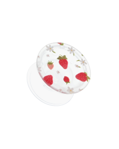 Stalak Pop Strawberry and Flowers transparent