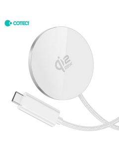 Wireless punjač magnetic Coteci iH-150 Qi2.2 25W beli